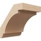 Ekena Millwork 5-inch W x 6-inch D x 6-inch H Aspen Rough Cedar Woodgrain TimberThane Knee Brace, Primed BRCUR05X06X06ASPRCPR - alternate 1